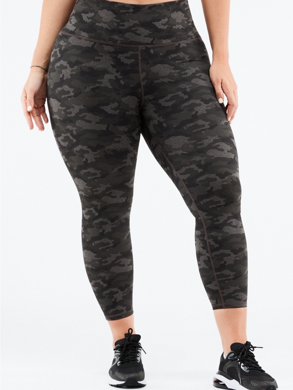 Fabletics PowerHold 3X Charcoal Camo High Waist 7/8 Leggings